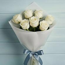 Букет 7 Белых роз Эдлесс Лав #REPLACE_PRED# Маршале Жукове