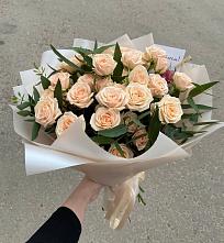 Букет Кремовые розы Латте в Маршале Жукове