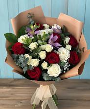 Букет цветов из:  Розы и Альстромерии в Маршале Жукове