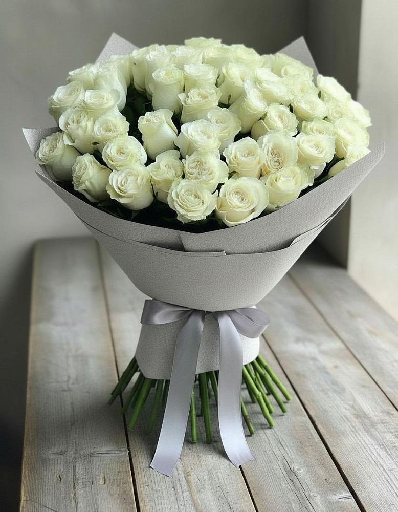 Букет 35 Белых роз в Маршале Жукове