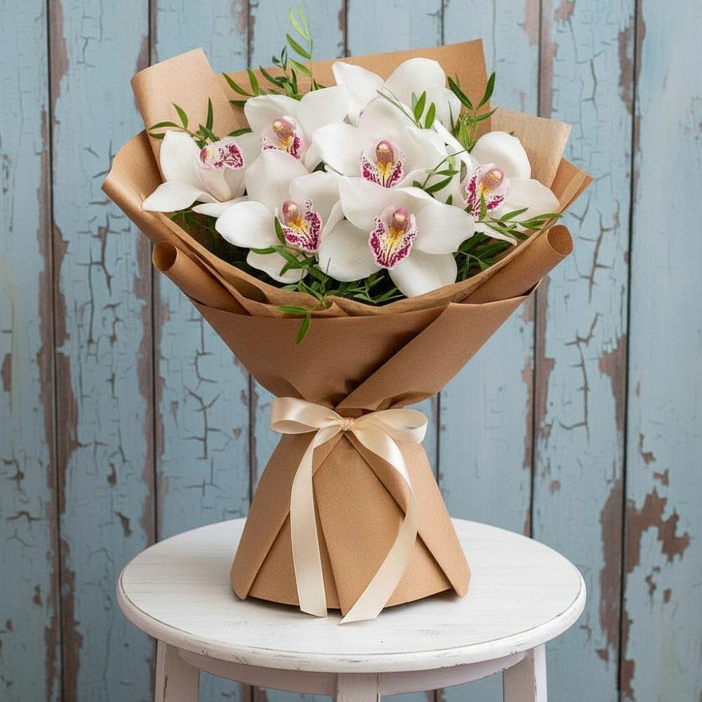 Букет цветов из: Орхидеи и Розы в Маршале Жукове