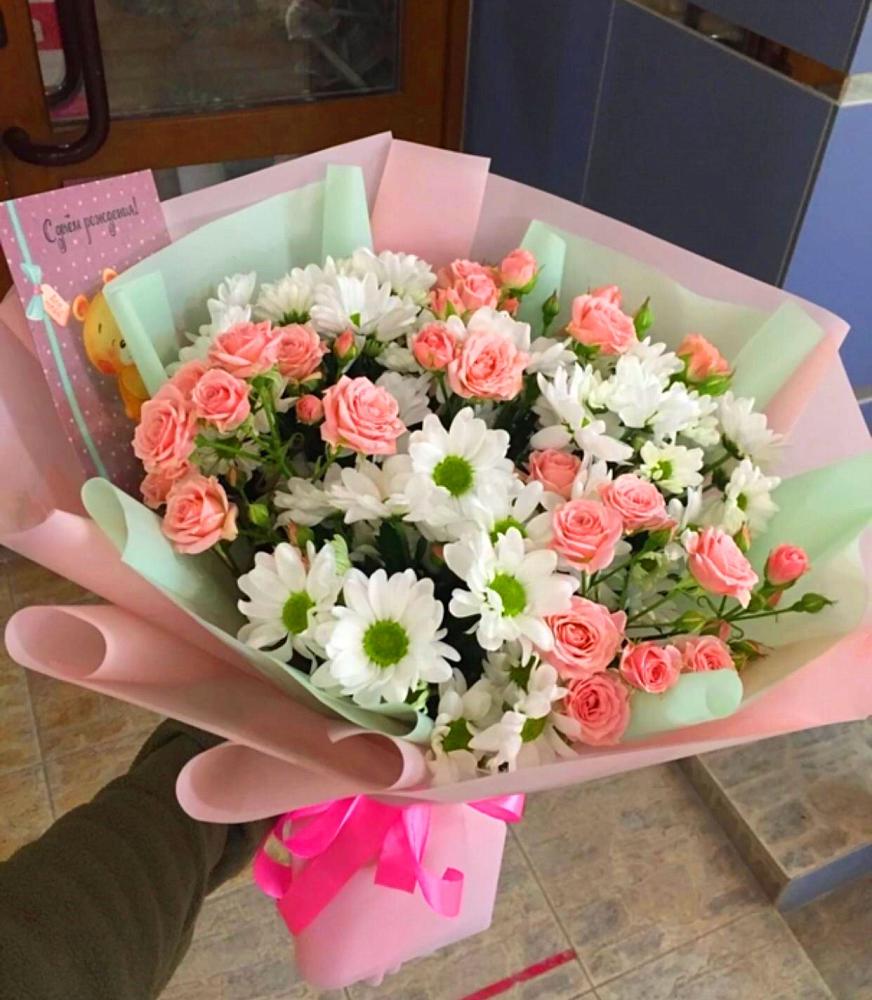 Букет цветов из: Розы и Хризантемы в Маршале Жукове