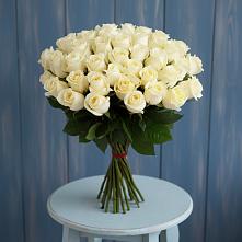 Букет 51 Белая роза Эдлесс Лав #REPLACE_PRED# Маршале Жукове