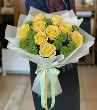 Букет цветов из:  Хризантемы и Розы в Маршале Жукове