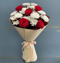 Букет цветов из:  Розы и Хризантемы в Маршале Жукове