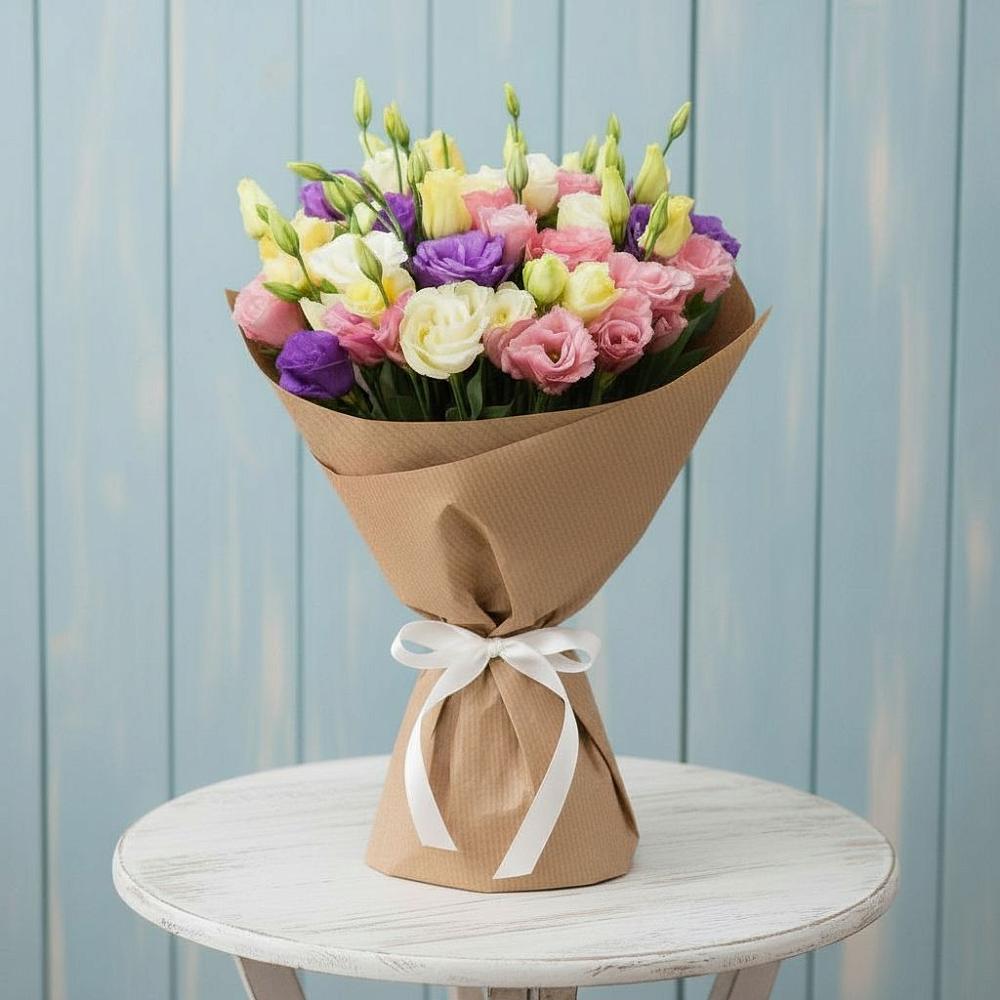 Букет цветов из: Лизиантусы в Маршале Жукове