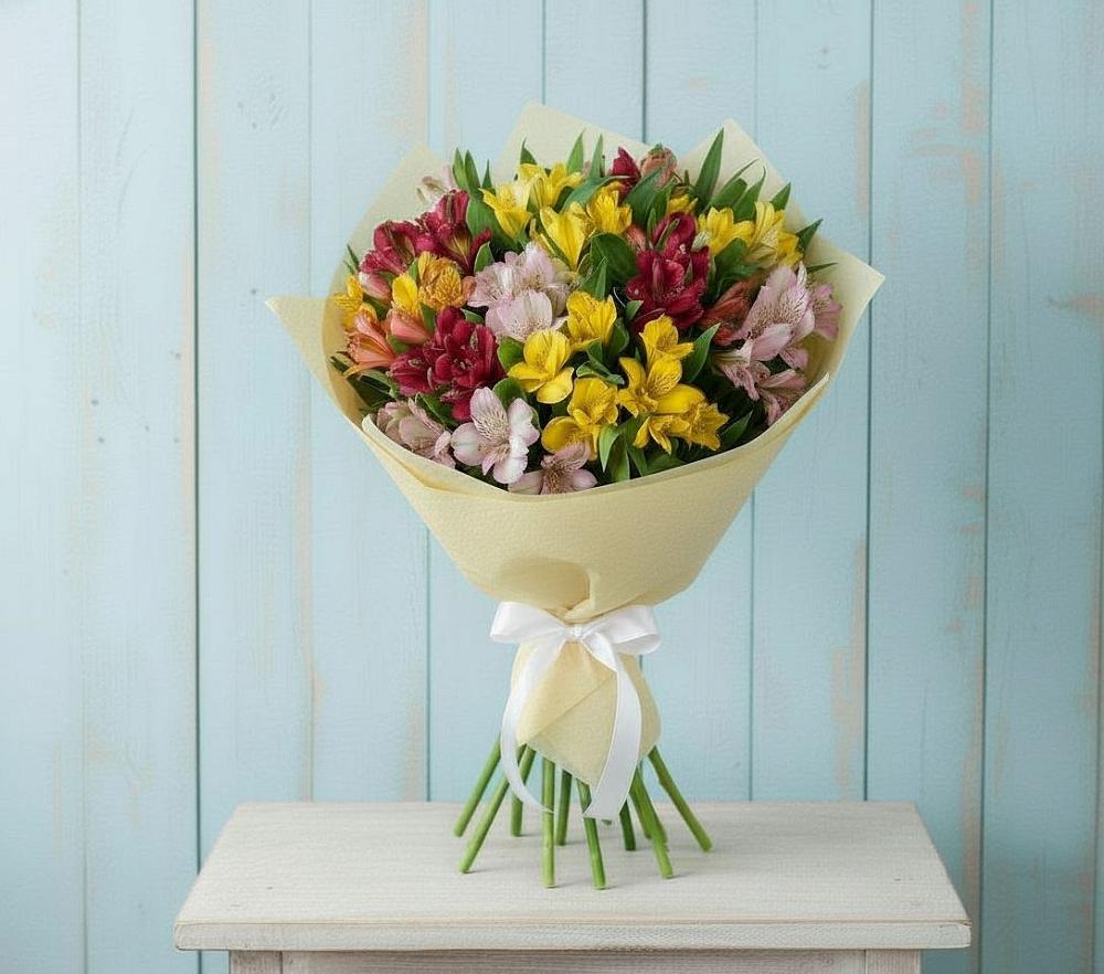 Букет цветов из: Альстромерии в Маршале Жукове