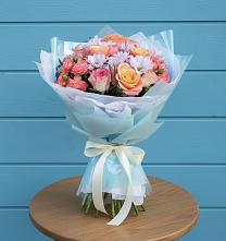 Букет цветов из:  Хризантемы и Розы в Маршале Жукове