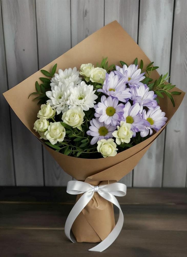 Букет цветов из: Хризантемы и Розы в Маршале Жукове