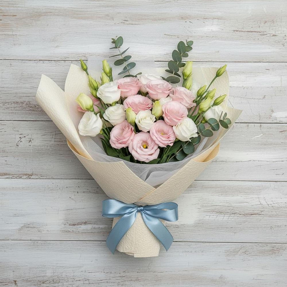 Букет цветов из: Лизиантусы в Маршале Жукове